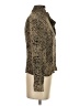 BCBG Animal Print Gold Long Sleeve Blouse Size S - photo 4