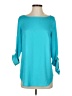 Ann Taylor 100% Polyester Teal 3/4 Sleeve Blouse Size XS - photo 1