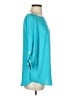 Ann Taylor 100% Polyester Teal 3/4 Sleeve Blouse Size XS - photo 4