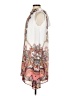 Donna Ricco 100% Polyester Paisley White Casual Dress Size 2 - photo 5