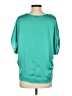Ann Taylor 100% Polyester Teal Short Sleeve Blouse Size XS - photo 2