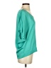 Ann Taylor 100% Polyester Teal Short Sleeve Blouse Size XS - photo 4