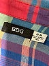 BDG 100% Cotton Plaid Red Long Sleeve Button-Down Shirt Size M - photo 7