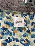 Lezat 100% Polyester Print Blue Casual Dress Size M - photo 3