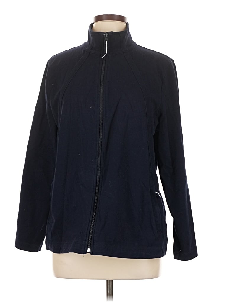 Pre-owned T By Talbots Track Jacket In Blue