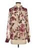 Unbranded 100% Polyester Floral Ivory Long Sleeve Blouse Size S - photo 1