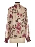 Unbranded 100% Polyester Floral Ivory Long Sleeve Blouse Size S - photo 2