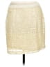 Joe Fresh 100% Polyester Gold Ivory Formal Skirt Size M - photo 2