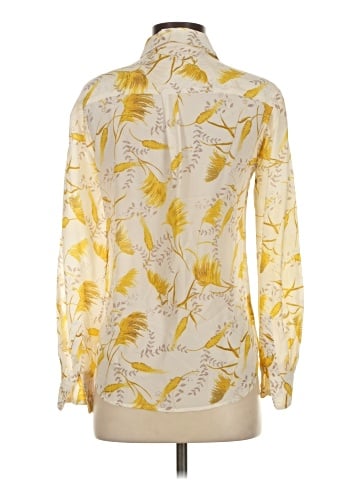 a loves a Long Sleeve Silk Top (view 2)