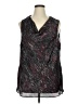 Fashion Bug 100% Polyester Black Sleeveless Blouse Size 1X - photo 1