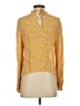 Zara Yellow Long Sleeve Blouse Size S - photo 2