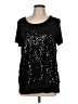 Apt. 9 Black Short Sleeve Top Size L - photo 1