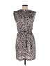 Ann Taylor LOFT 100% Polyester Animal Print Brown Casual Dress Size S - photo 1