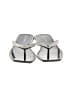 Lauren Lorraine Silver Black Sandals Size 6 - photo 2