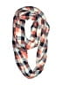 Assorted Brands Checkered-gingham Orange Red Scarf One size - photo 1