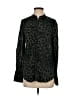 Joie 100% Viscose Animal Print Black Long Sleeve Button-Down Shirt Size XS - photo 1