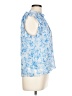 Intermix 100% Viscose Blue Sleeveless Blouse Size L - photo 4