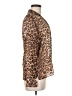 Jaclyn Smith Animal Print Brown Long Sleeve Blouse Size 6 - photo 4