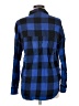 Old Navy 100% Cotton Plaid Blue Long Sleeve Button-Down Shirt Size M - photo 2