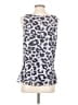 CAbi 100% Polyester Silver Sleeveless Top Size S - photo 2