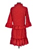 Unbranded 100% Polyester Polka Dots Red Casual Dress Size S - photo 2
