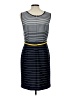 Studio One Stripes Gray Casual Dress Size 10 - photo 2