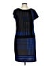 Ellen Tracy Graphic Blue Casual Dress Size 12 (petite) - photo 1