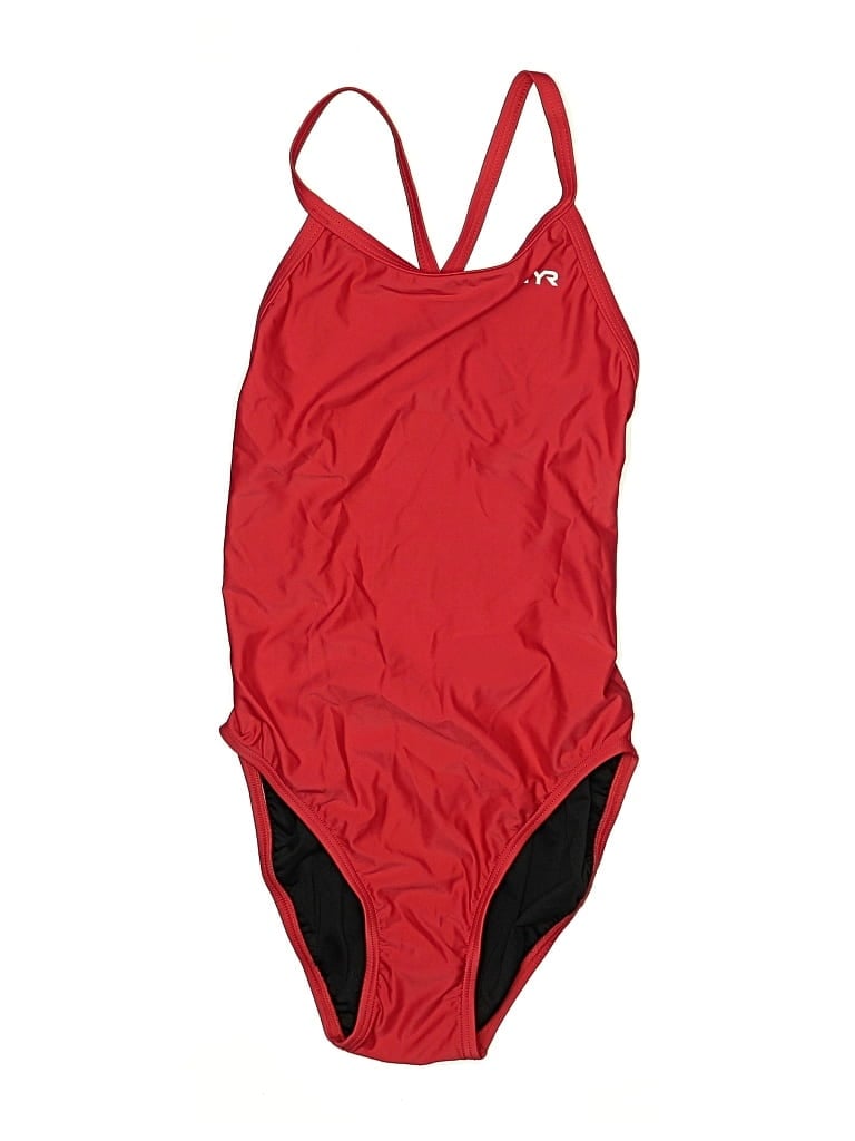 Pre-owned Tyr One Piece Swimsuit In Red