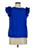 Shein Blue Short Sleeve Top Size 6 - photo 1