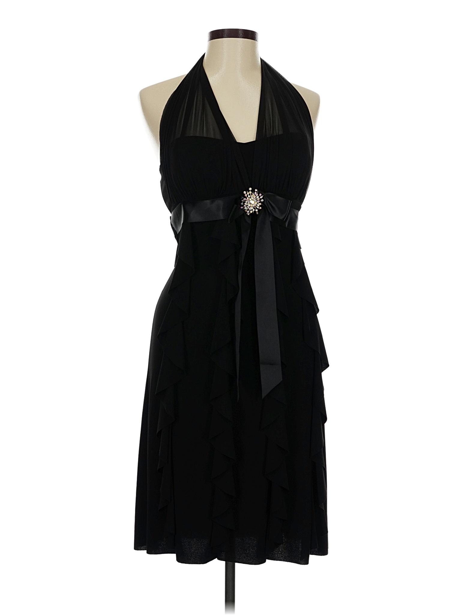 blue dress for baby girl Betsy and Adam Long Formal Dress a26845 Black / 0 main image 1