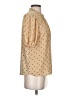 Ann Taylor Polka Dots Gold Short Sleeve Blouse Size XS - photo 4