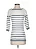 Atmosphere Stripes Silver Pullover Sweater Size 4 - photo 1