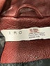IRO 100% Leather Solid Burgundy Blue Leather Jacket Size 19w - photo 3