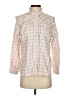 UNTUCKit 100% Cotton Tweed Pink Long Sleeve Blouse Size 8 - photo 1