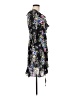 Milly 100% Silk Floral Black Cocktail Dress Size 8 - photo 4