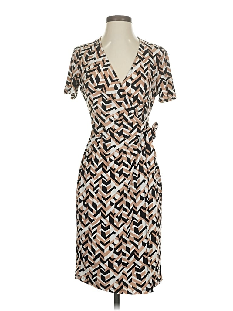 Pre-owned Anne Klein Cocktail Dress In Brown