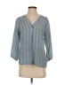 Joie 100% Silk Blue 3/4 Sleeve Silk Top Size S - photo 1