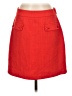 Ann Taylor LOFT Solid Red Casual Skirt Size M - photo 1