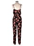 Forever 21 Floral Black Jumpsuit Size S - photo 2