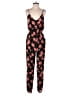 Forever 21 Floral Black Jumpsuit Size S - photo 1