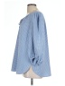 The Limited Checkered-gingham Blue 3/4 Sleeve Blouse Size L - photo 5