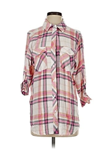Hester & Orchard 3/4 Sleeve Button-Down Shirt (view 1)