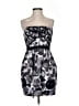 BCBGMAXAZRIA 100% Polyester Graphic Gray Cocktail Dress Size 4 - photo 1