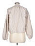 Unbranded 100% Polyester Silver Long Sleeve Blouse Size L - photo 2