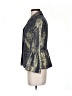 Moschino Cheap And Chic Print Gold Purple Blazer Size 0 - photo 5