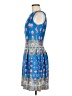 Melonie Paisley Blue Cocktail Dress Size 6 - photo 5