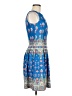 Melonie Paisley Blue Cocktail Dress Size 6 - photo 4