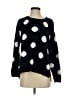 Assorted Brands Polka Dots Black Pullover Sweater Size S - photo 1