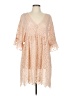 Akemi + Kin 100% Polyester Tan Pink Cocktail Dress Size 10 - photo 1