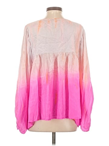 Karina Grimaldi 3/4 Sleeve Silk Top (view 2)
